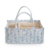 Mushie® Diaper Caddy Blue Flowers