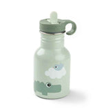 Done by Deer® Borraccia in metallo con cannuccia Playground Green 350 ml