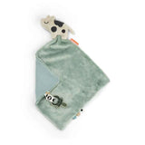 Done by Deer® Comfort Blanket with Pacifier Clip Dotti Blue