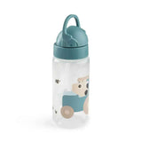Done by Deer® Gourde avec paille Tiny Farm Blue 350 ml
