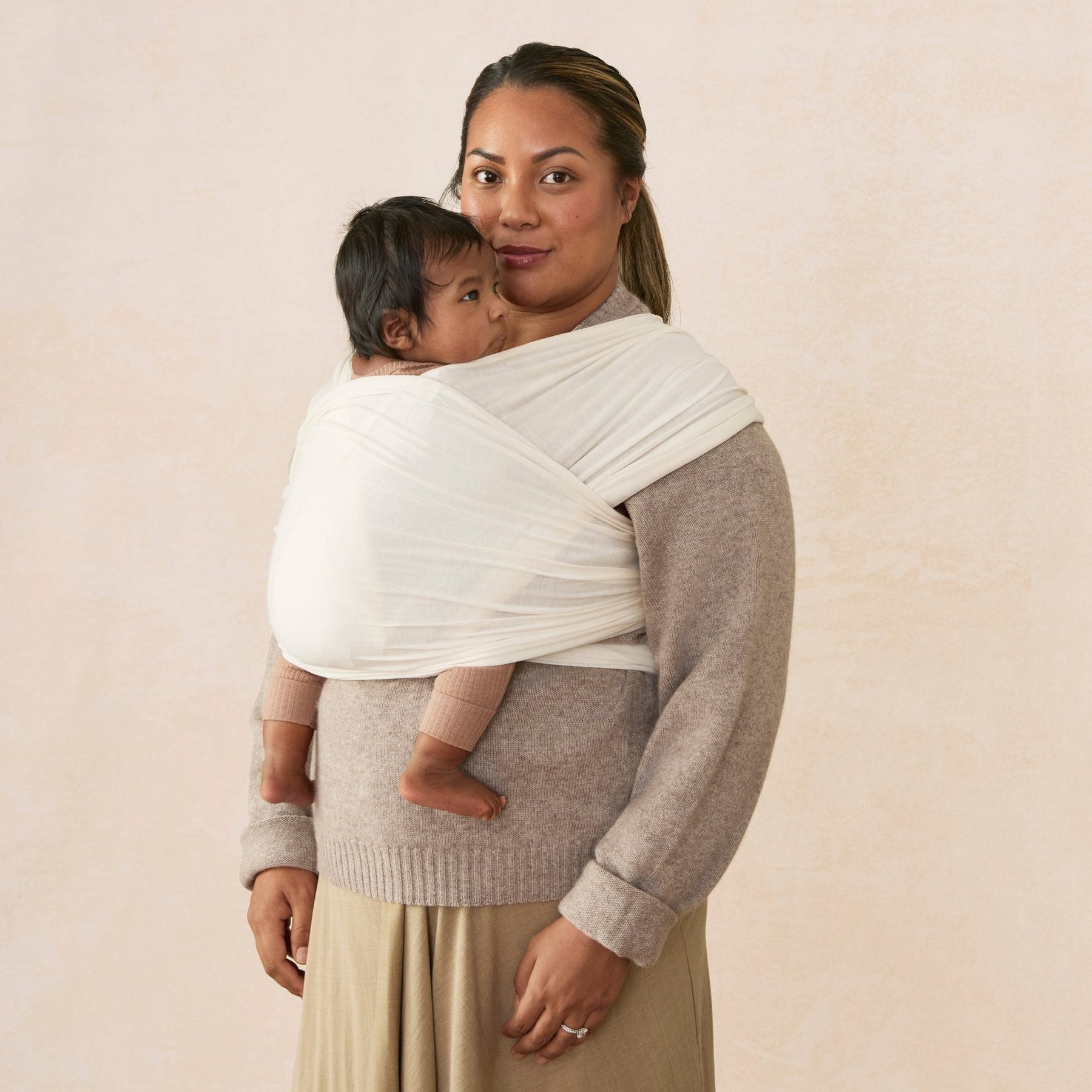 Ergobaby® Aura Wrap Sustainable Knit Cream – Evitas