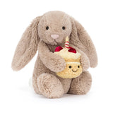 Jellycat® Coniglietto di peluche Bashful Beige Birthday Original