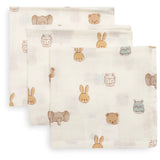 Jollein® Lot de 3 langes en tetra Jollies 31x31