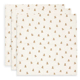 Jollein® Set of 3 Muslin Cloths Mini Teddy Bear 70x70cm