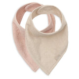 Jollein® Babero bandana de muselina Silk Rose/Sand, 2 uds