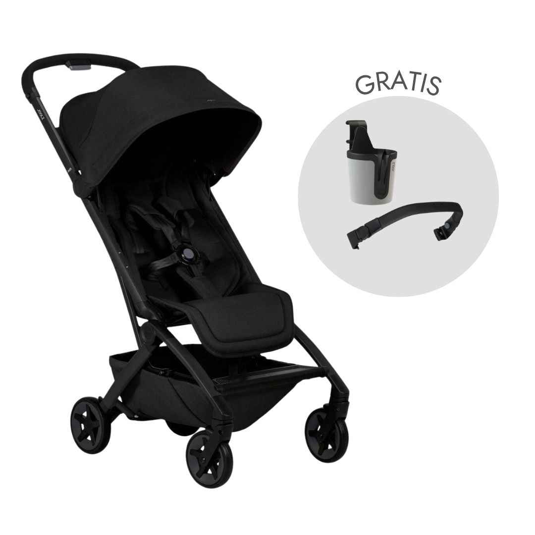 Joolz® Aer² Lightweight Stroller Space Black with Bumper Bar and Cup H – Evitas