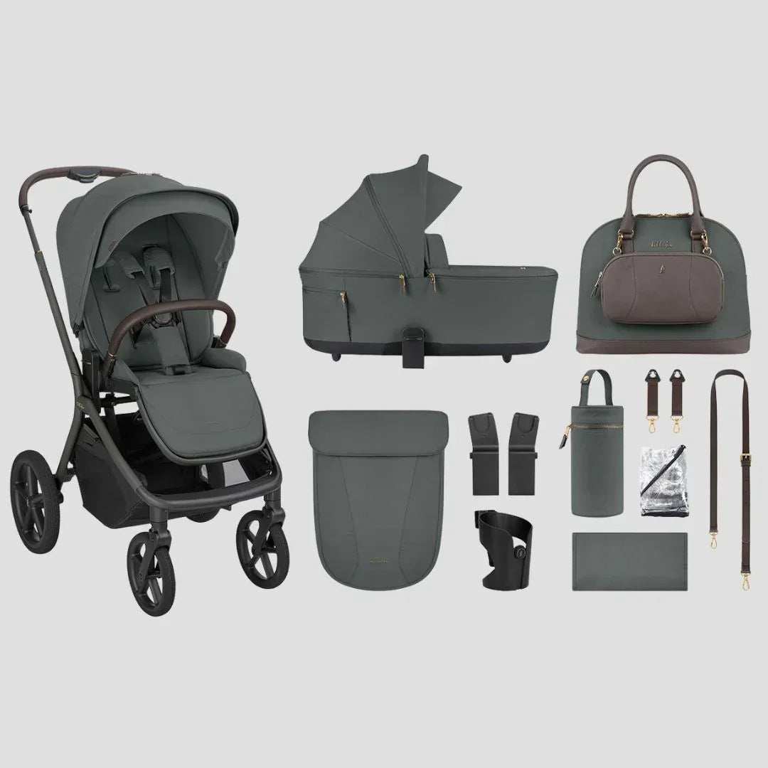 KikkaBoo® Platinum 2in1 Stroller Goya Olive – Evitas