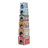 Little Dutch® Stackable Cube Pyramid with Cars