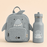 Trixie Baby® Ensemble sac à dos MINI et biberon 350ml Mr. Shark
