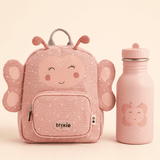Trixie Baby® Ensemble sac à dos MINI et biberon 350ml Mrs. Butterfly