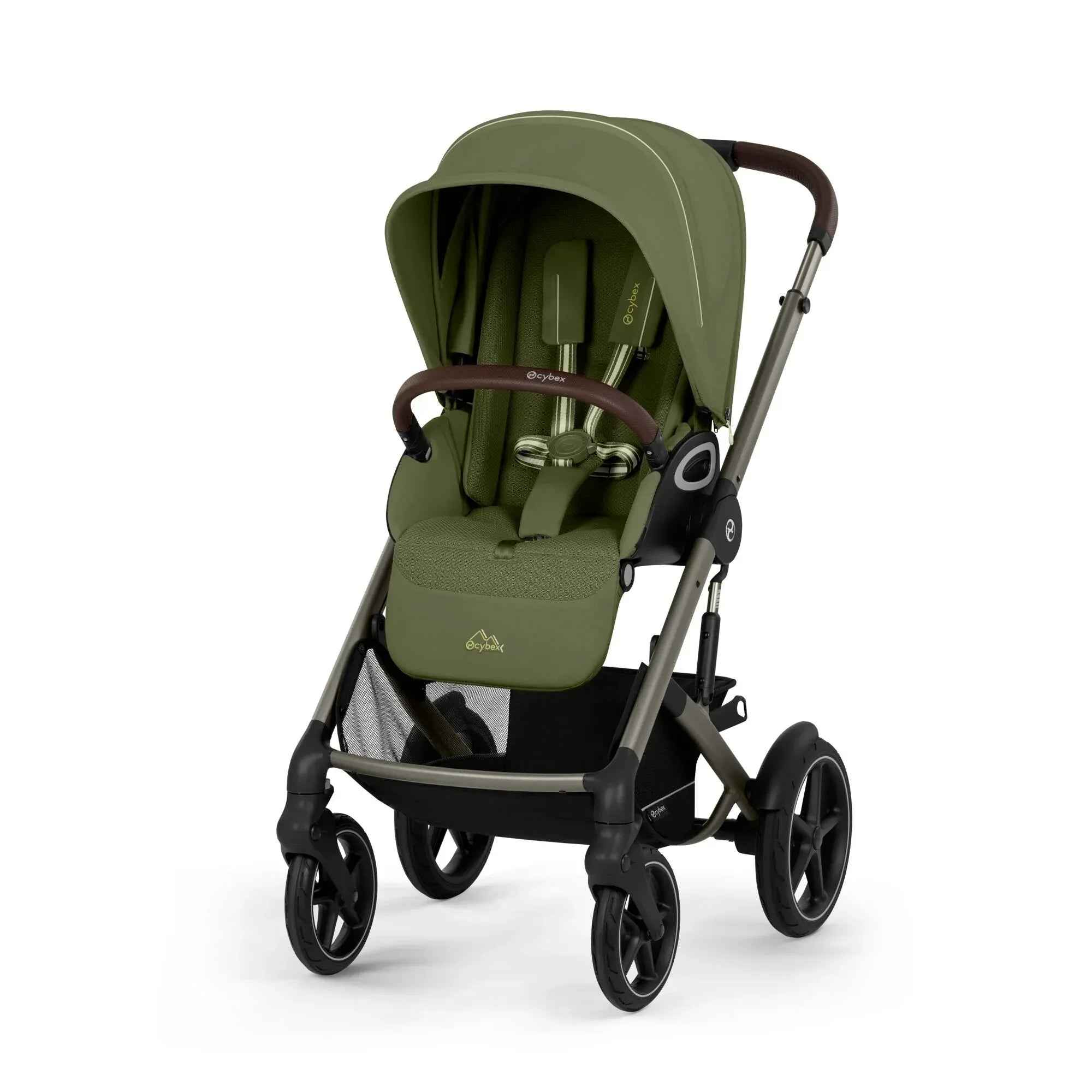 Cybex® Stroller Talos S LUX (0-22 kg) Moss Green (Taupe Frame) – Evitas