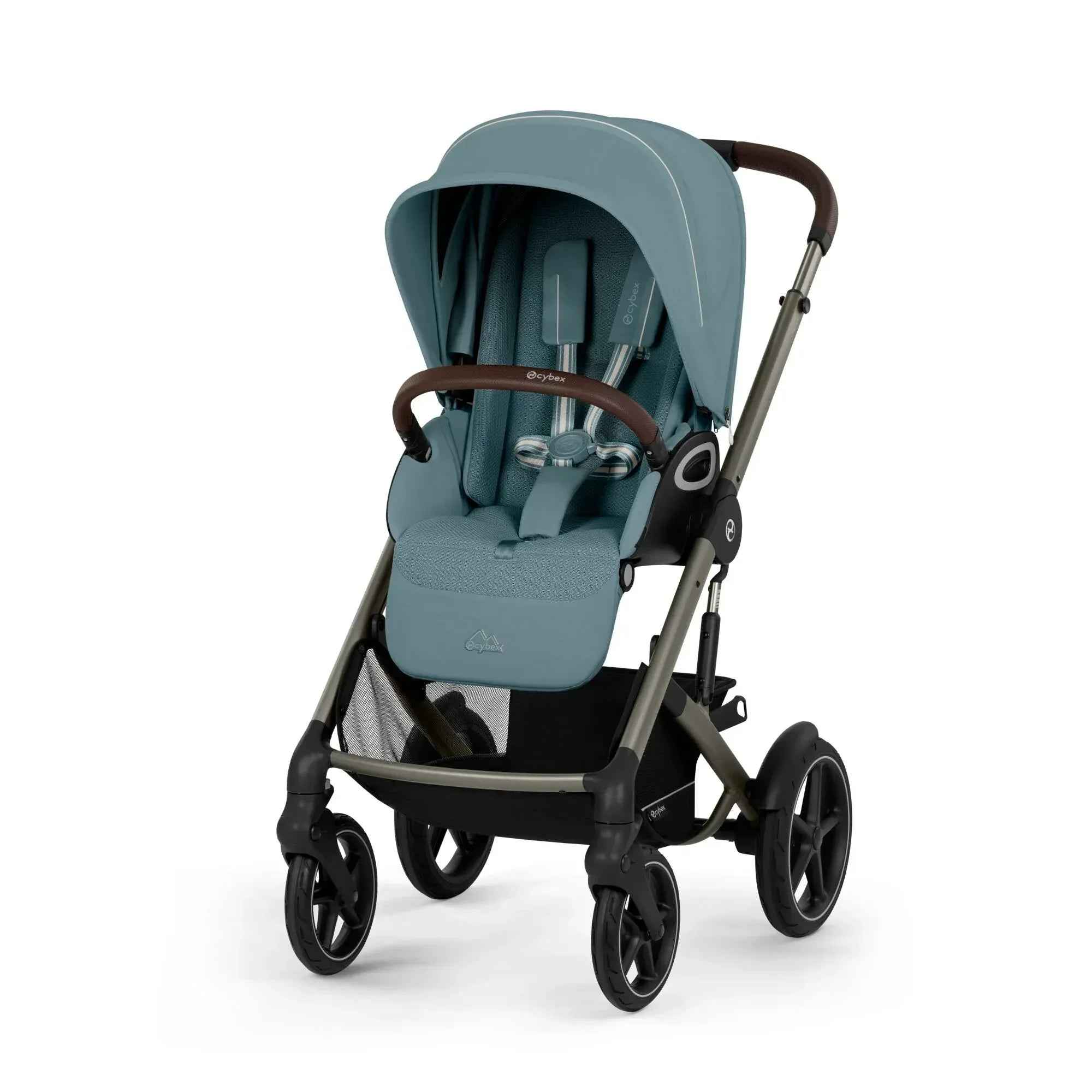 Cybex® Baby Stroller Talos S LUX (0-22 kg) Stormy Blue (Taupe Frame) – Evitas