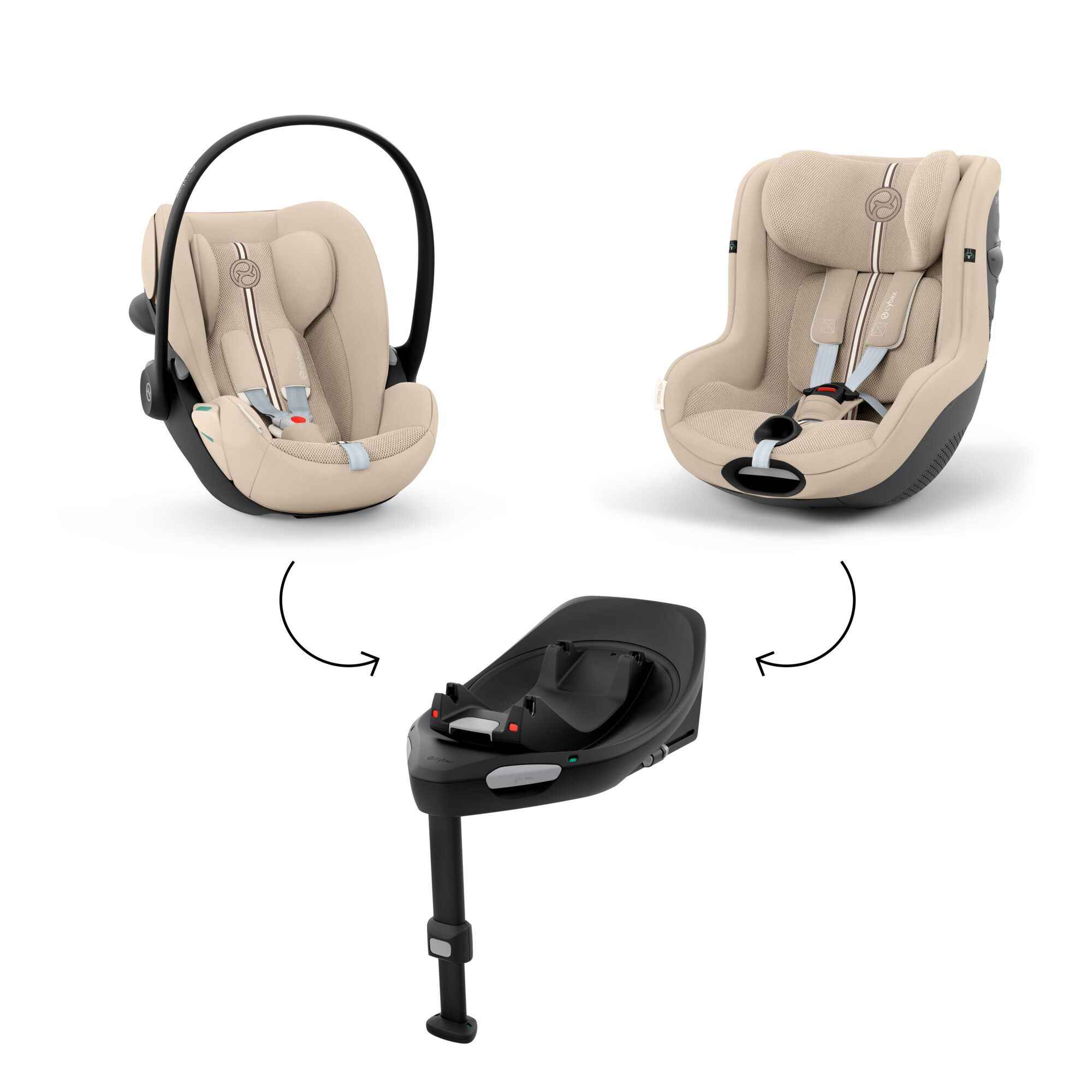 Cybex® 3in1 Car SeatCloud G3 i-Size (40-87 cm) + Sirona G3 (61-105 cm) – Evitas