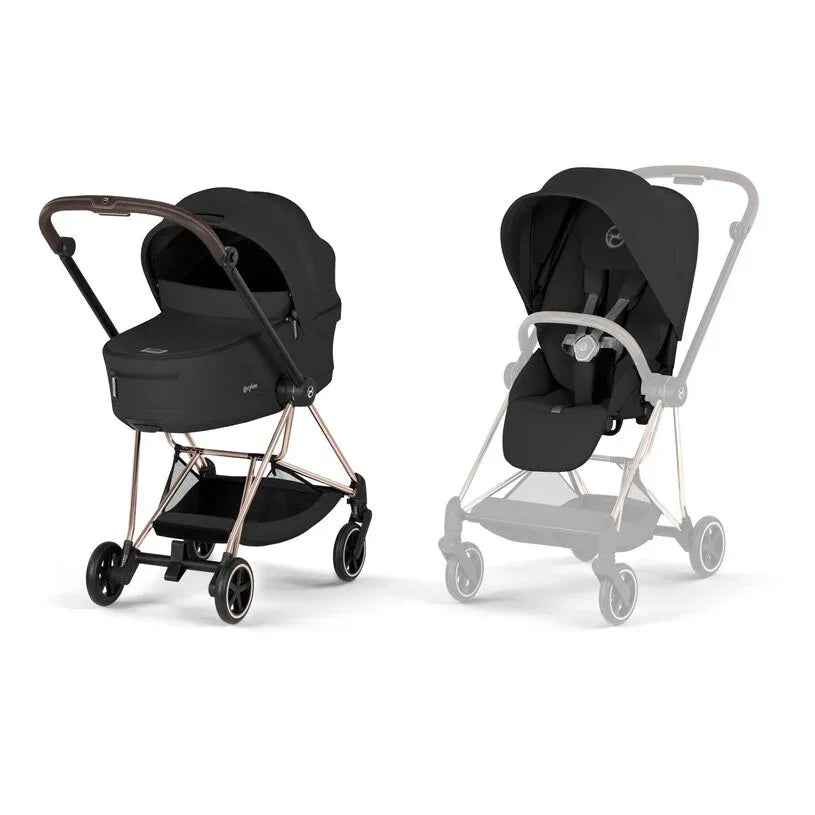 Cybex Platinum Mios 2-in-1 Stroller with Lux Carry Cot Comfort Sepia Black