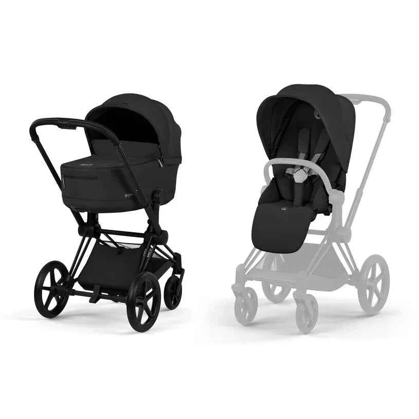 Cybex Platinum® Priam™ 2-in-1 Stroller with Foldable Carry Cot Comfort Sepia Black