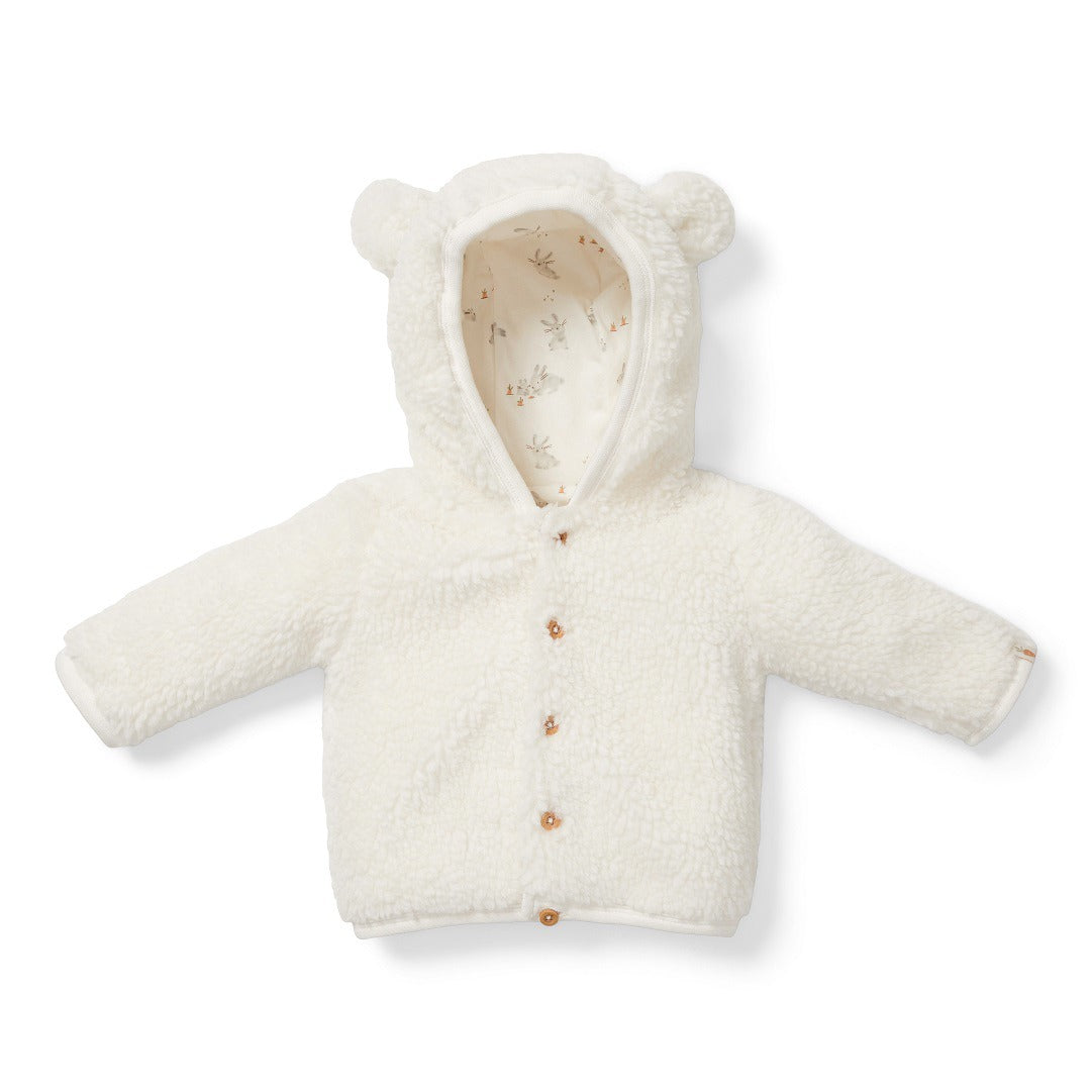 Little Dutch® Teddy jakna baby Bunny Off-White Little Dutch