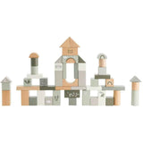 Label Label® Wooden Blocks Olive Green 50 pcs