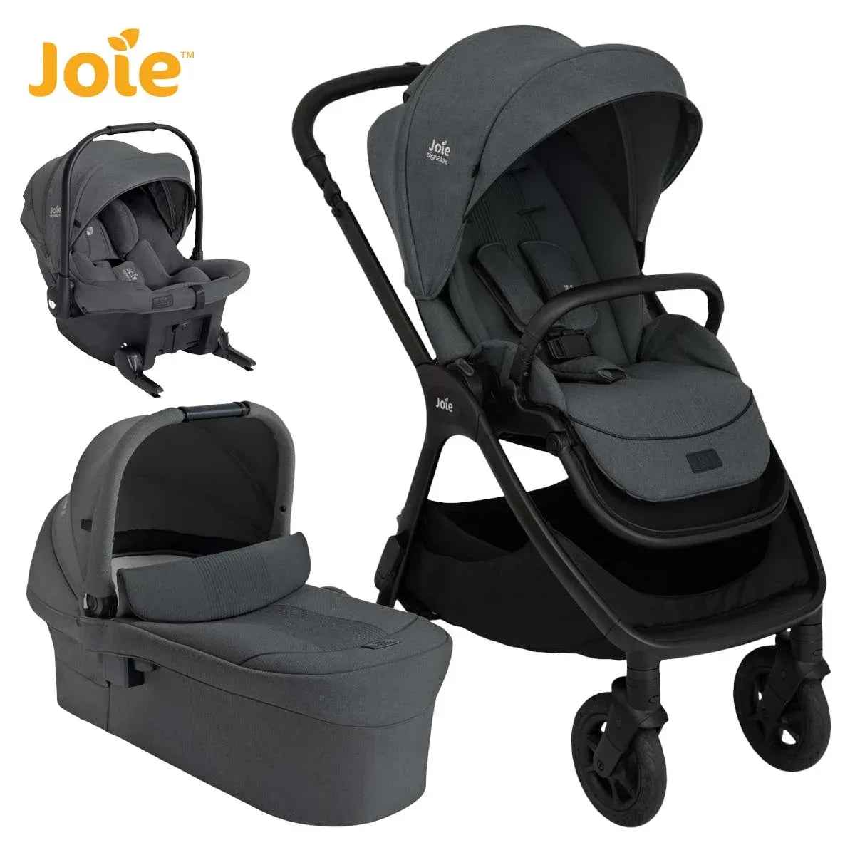 Joie® Stroller 3in1 Finiti™ + Sprint™ Signature Ebony – Evitas