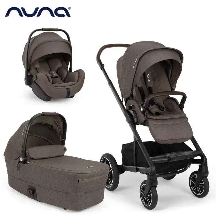 nuna stroller bassinet and car seat Nuna® 3-in-1 Mixx™ Next + Arra™ Flex Chestnut – Evitas series:Shakespeare Synergy UPF 50+ canopy is Patagonia Black Hole Duffel Size:008lb 330yd 0.011