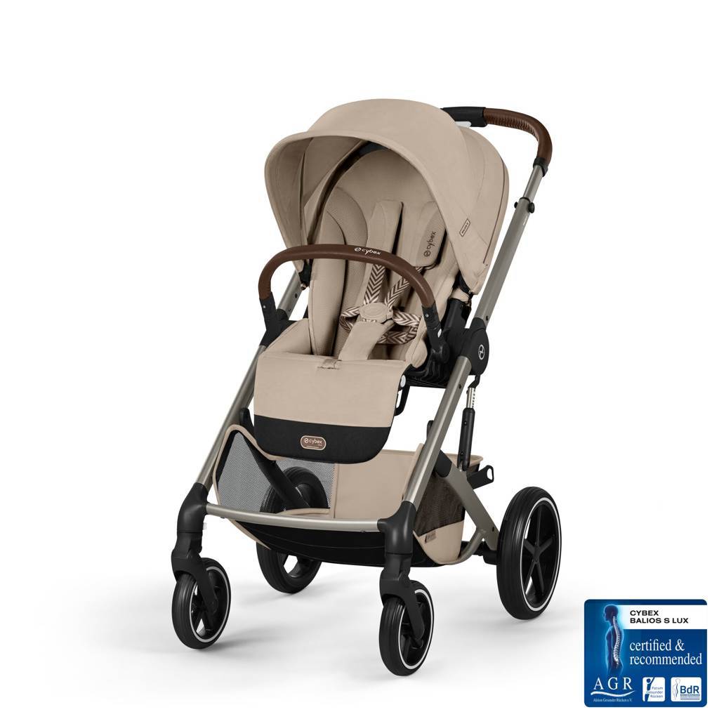 Otroški voziček Cybex Balios S Lux Almond Beige s certifikatom AGR