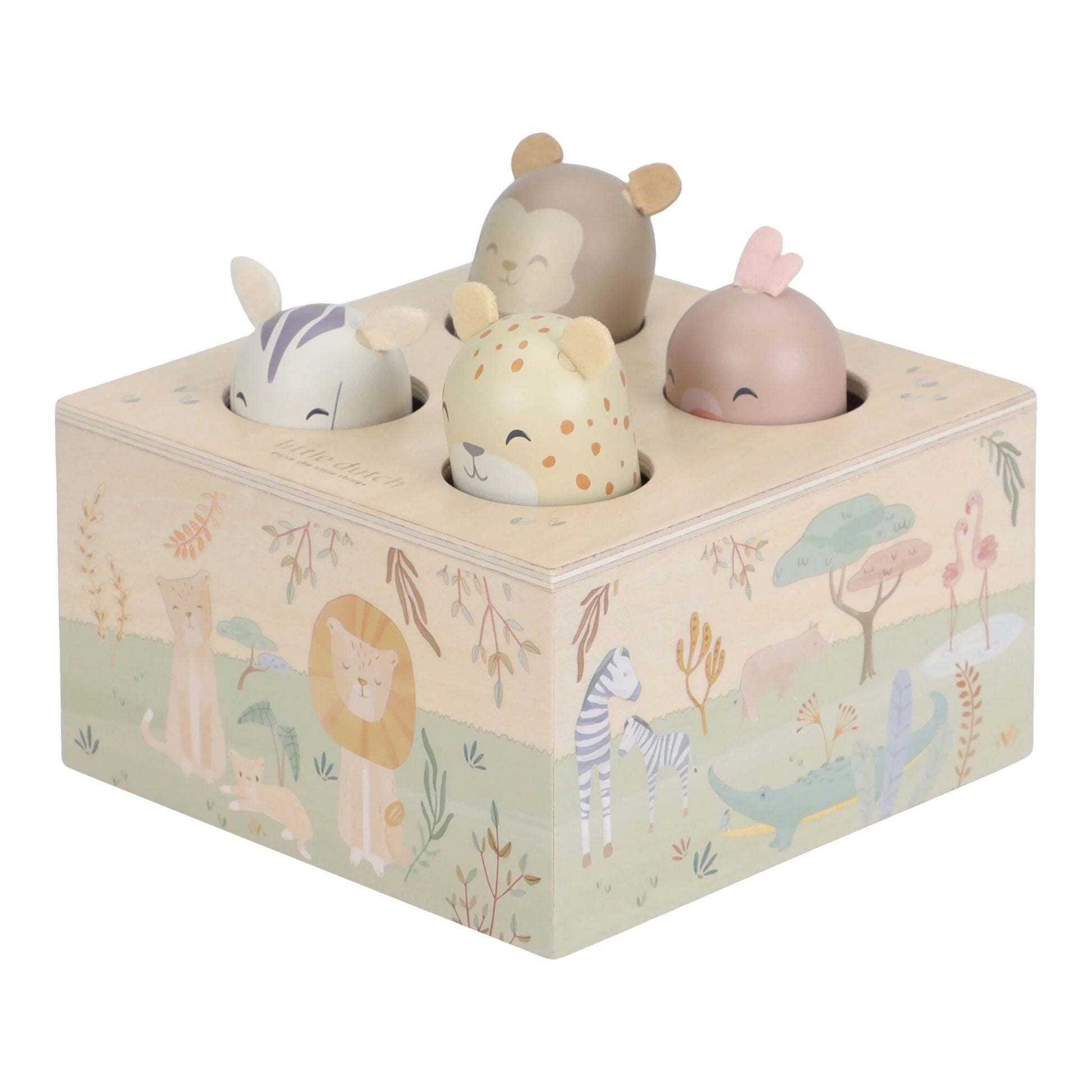 Little Dutch® "Pop up" drvena igračka Safari Friends