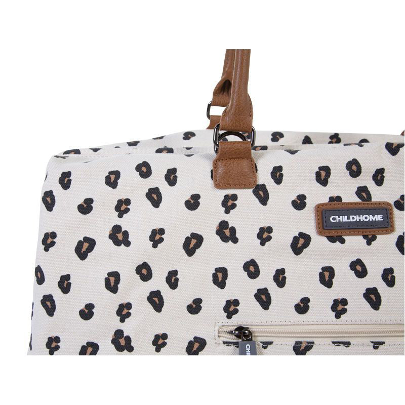 Childhome® Previjalna torba Mommy Bag Big Canvas Leopard Childhome