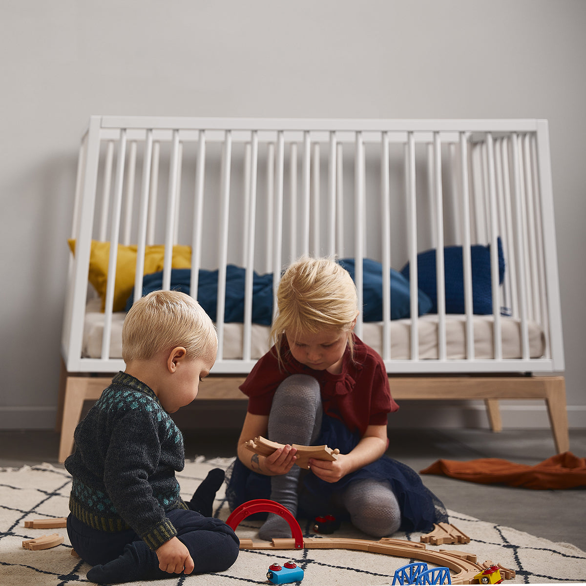 Leander® Otroška postelja Luna™ 120x60 cm White/Oak Leander