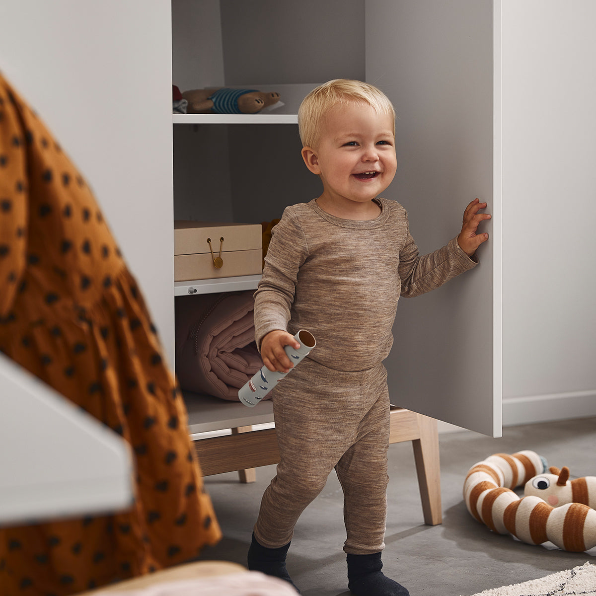 Leander® Otroška omara Luna™ Large White/Oak Leander