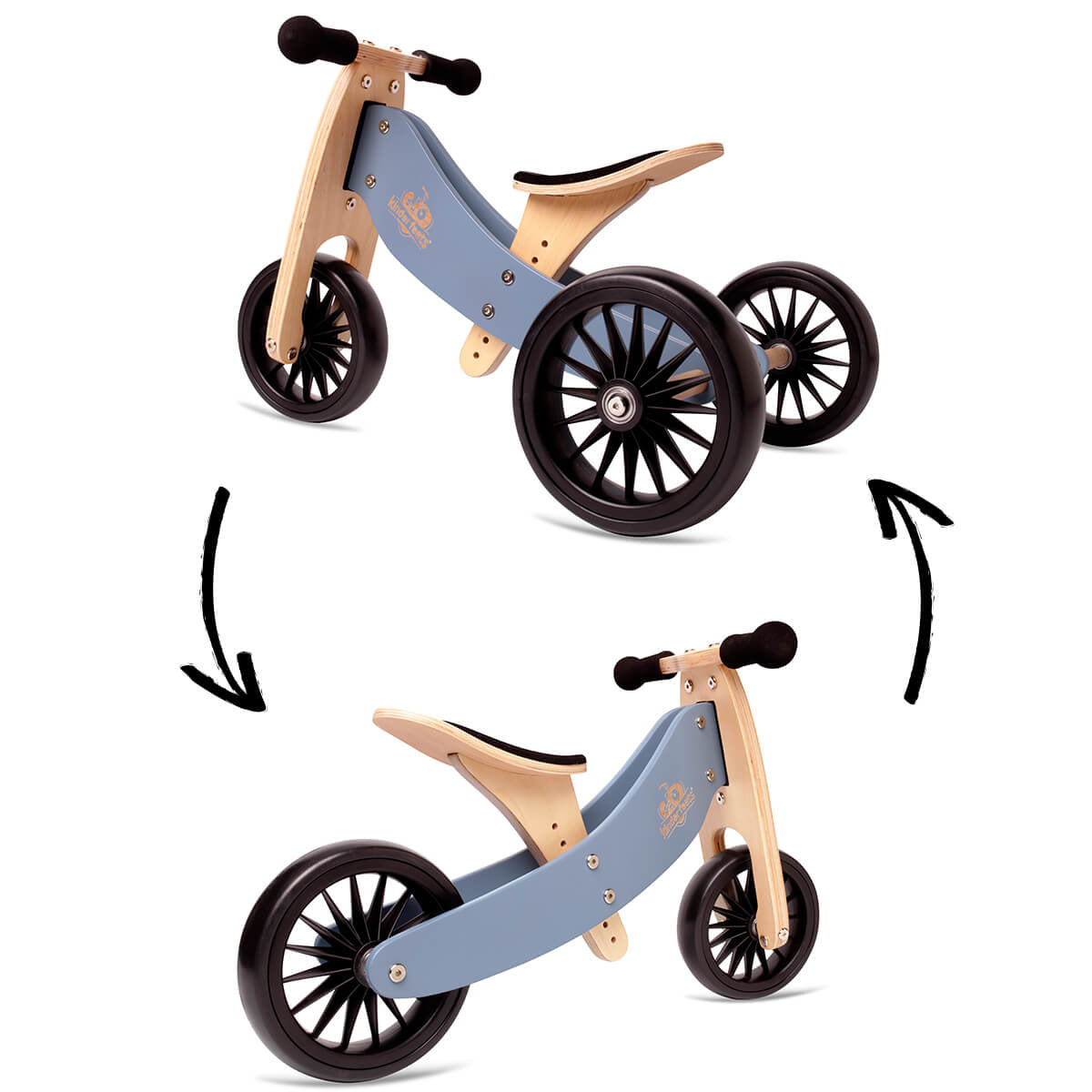 Kinderfeets® Lesen poganjalec Tiny Tot PLUS 2v1 Slate Blue Kinderfeets