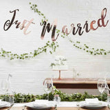 Ginger Ray® Wiszący napis Rose Gold Just Married
