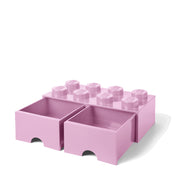 Lego® Škatla za shranjevanje s predali 8 Light Purple Lego