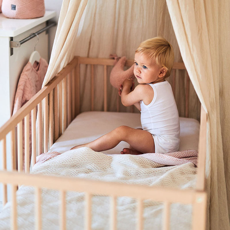 Jollein® Bombažna rjuha Pale Pink 120x60 Jollein