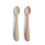 Mushie® Silicone Feeding Spoons Blush/Shifting Sand 2-Pack