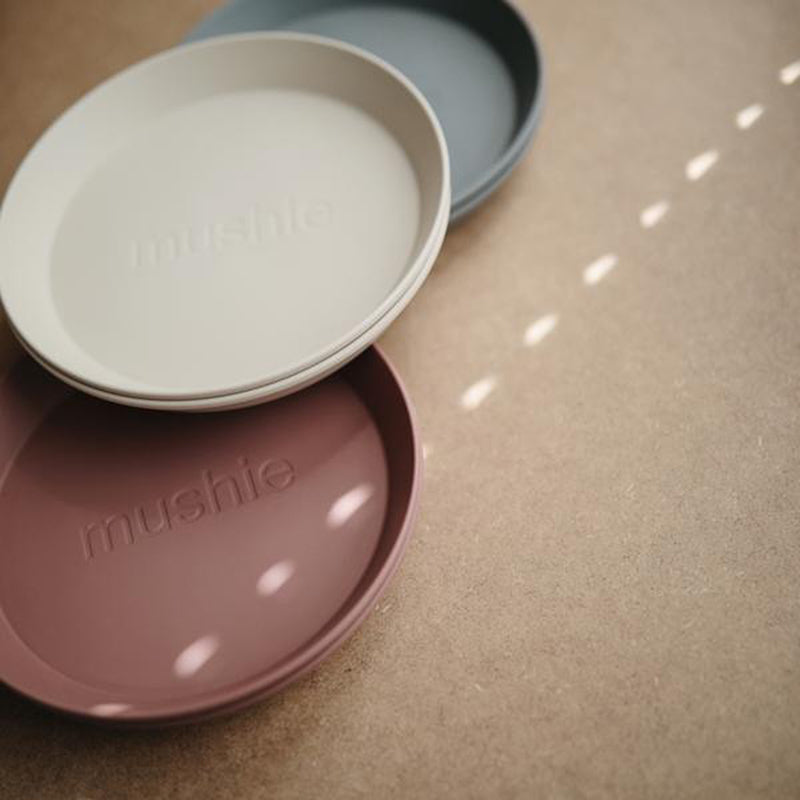 Mushie® Set dveh krožnikov Vanilla Mushie