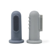 Mushie® Zobna ščetka za na prst Tradewinds/Stone - Evitas