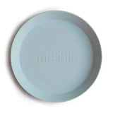 Mushie® Round Dinnerware Plate Set of 2 Powder Blue