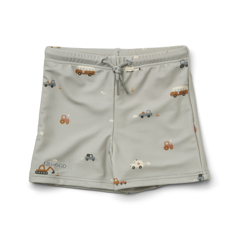 Liewood® Otroške kopalke Otto Vehicles/Dove Blue Mix 74/80 Liewood