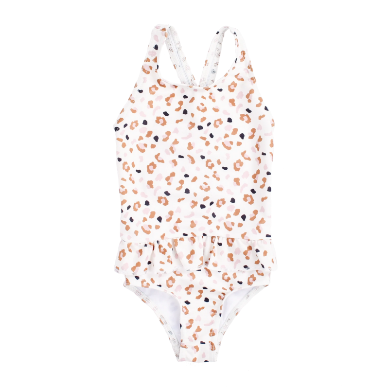 Swim Essentials® Otroške kopalke Suit Kahki Leopard 86 92 Swim Essentials