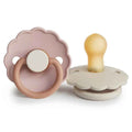 Frigg® Suzetă din cauciuc Daisy Biscuit/Cream