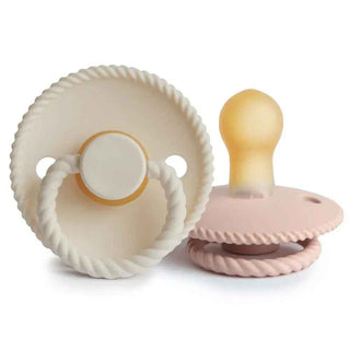 Frigg® Ciuccio in caucciù Rope Blush/Cream 