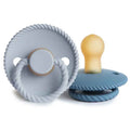 Frigg® Natural rubber Pacifier Rope Ocean View/Powder Blue 