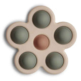 Mushie® Dječja igračka POP-IT Flower Dried Thyme/Natural/Shifting Sand