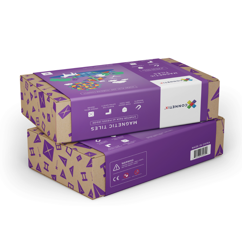 Connetix® Magnetne ploščice Starter Pack 62-delni Connetix