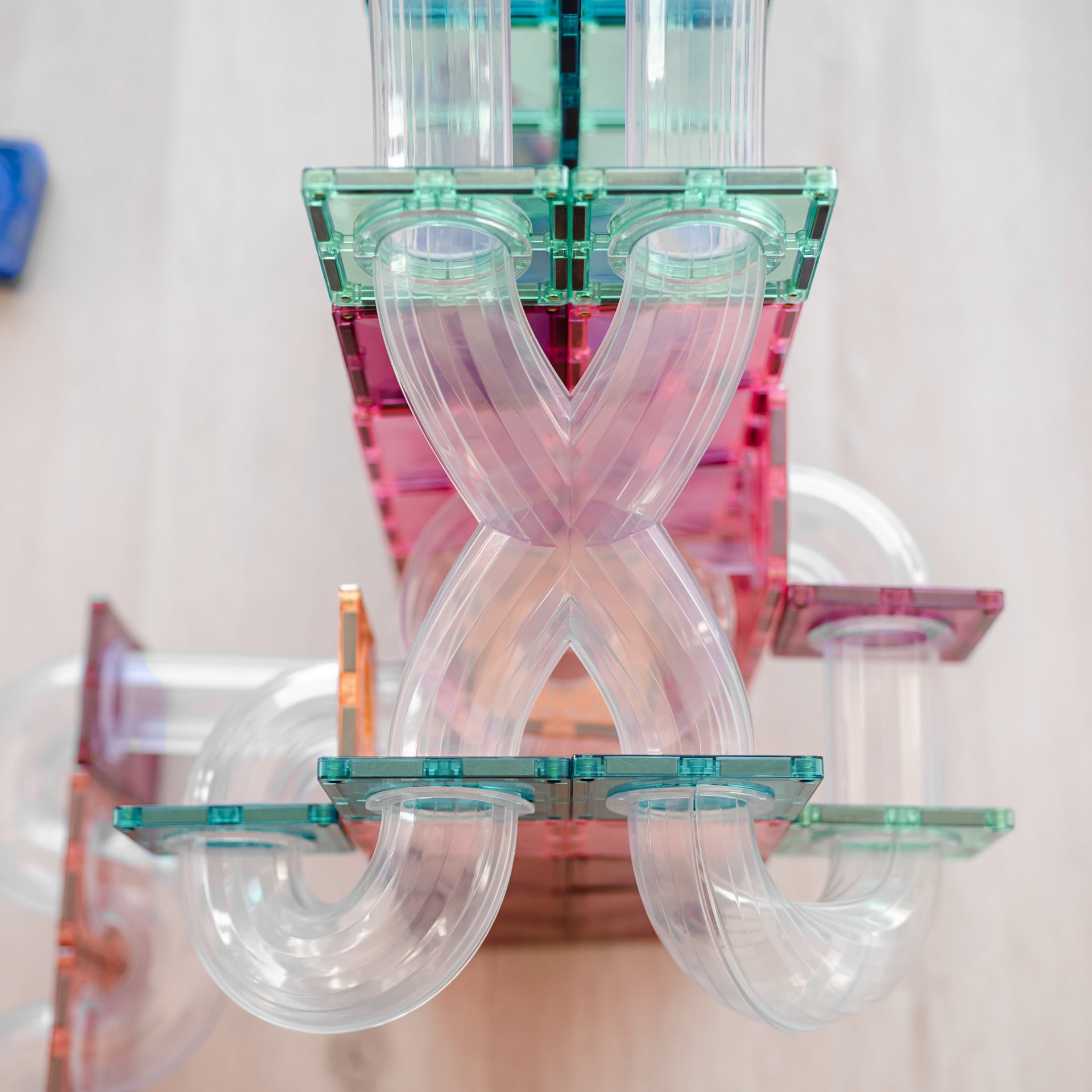 Connetix® Magnetne ploščice Pastel Ball Run Expansion Pack 80-delni Connetix