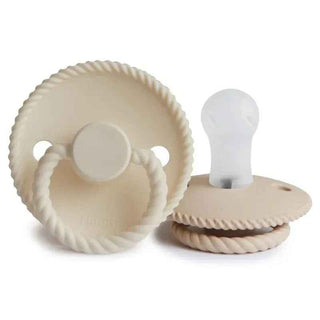 Frigg® Ciuccio in silicone Rope Cream/Croissant 