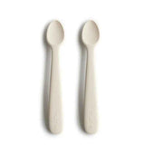 Mushie® Set of Two Silicone Spoons Ivory/Sand