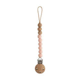 Mushie® Pacifier Clips EVA Blush