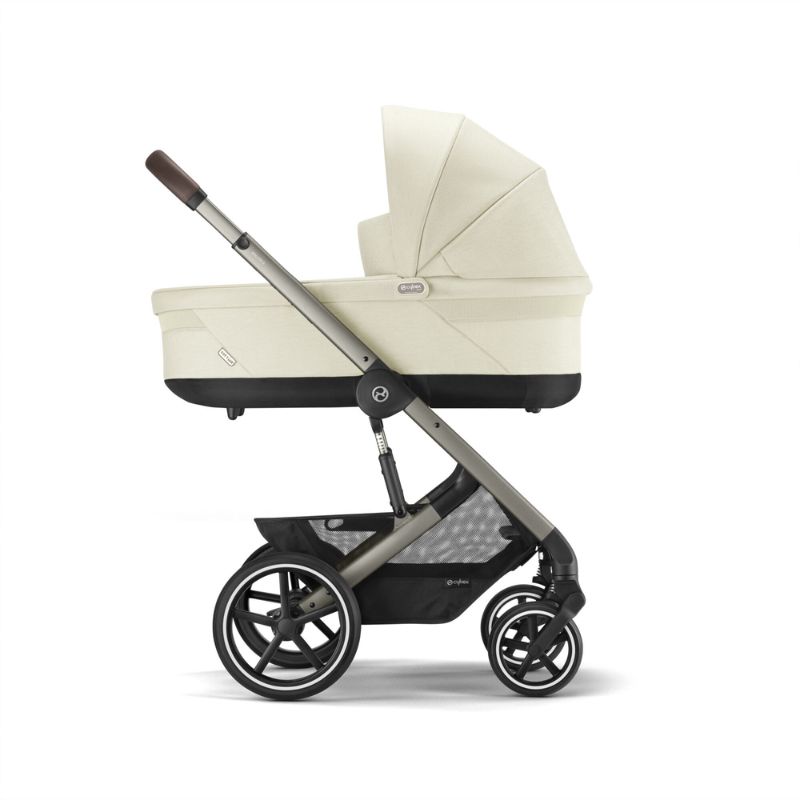 Cybex® Otroški voziček 3v1 Balios S Lux + Avtosedež Cloud G Seashell Beige Cybex