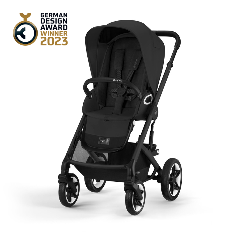 Cybex® Otroški voziček Talos S LUX (0-22 kg) Moon Black (Black Frame) Cybex