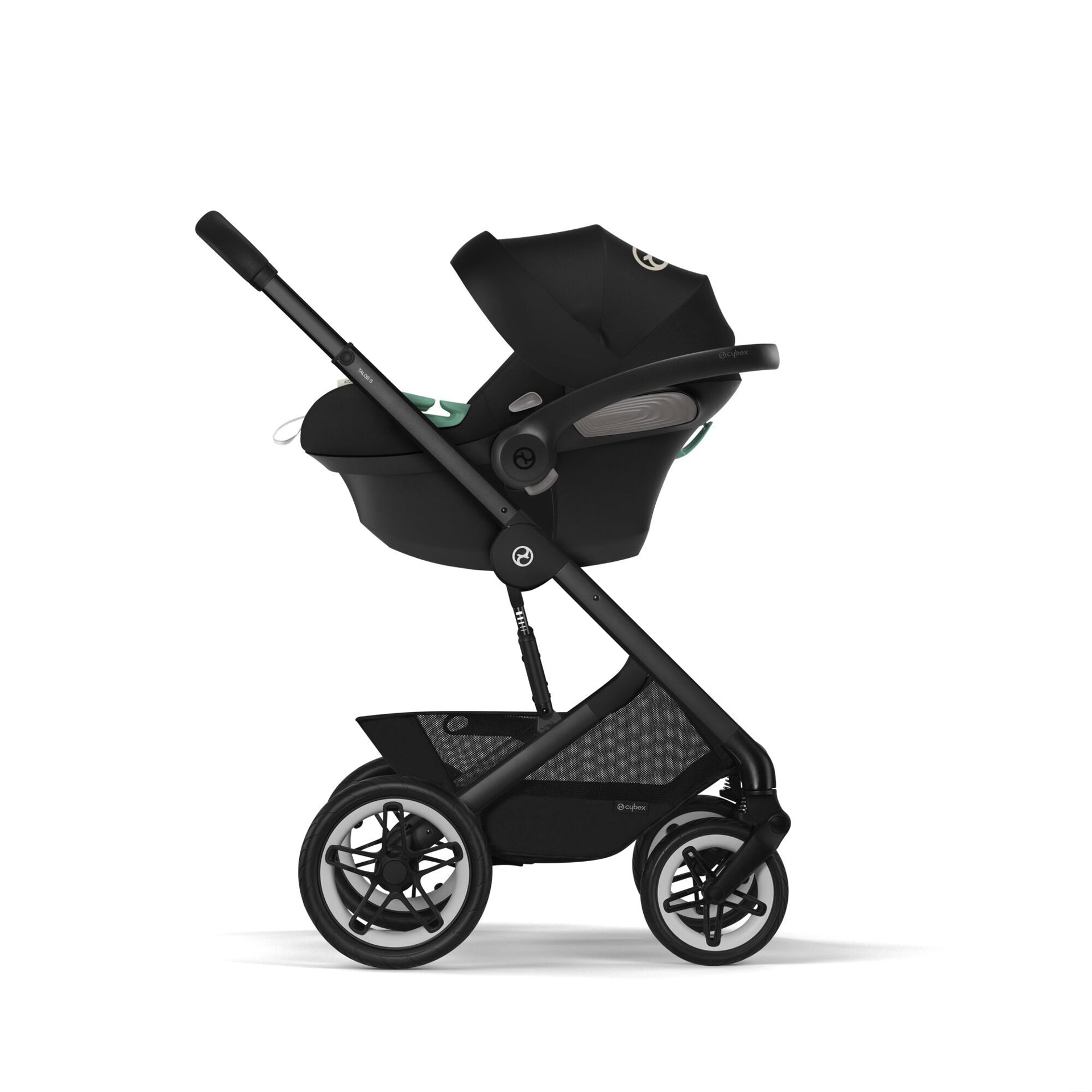 Cybex® Otroški voziček Talos S LUX (0-22 kg) Moon Black (Black Frame) Cybex